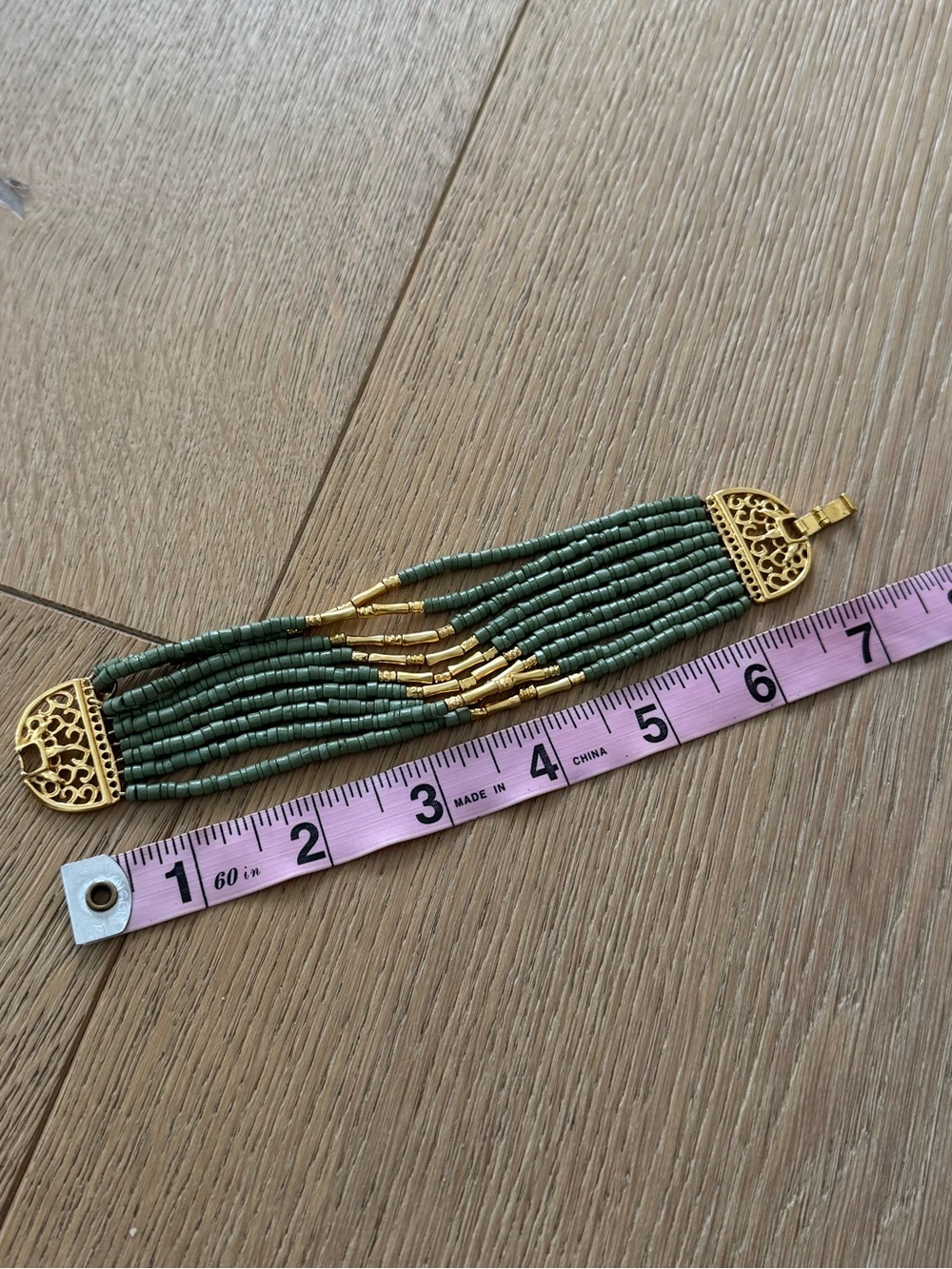 Bobi Marini Mitu Gold Plated And Ceramic Beaded Bracelet - Picture 6 of 6